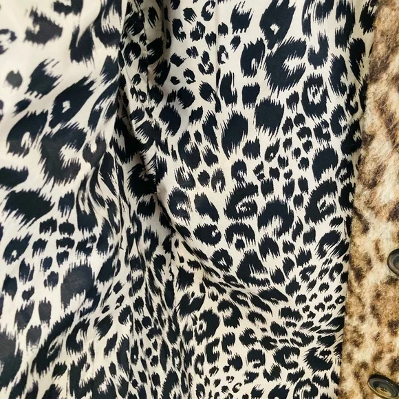 J. Crew Snow Leopard Print Top Peacoat - Picture 7 of 12